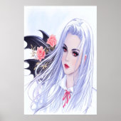 若い美しい女性 | AIアートポスター ポスター (正面)