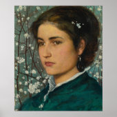 若い美しい絵画ズバイエドワード・ロバート・ヒューズ ポスター (正面)