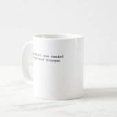 若い自分が自己愛を必要としている人である コーヒーマグカップ (正面左)