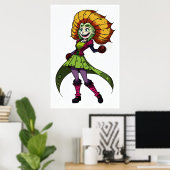 若い花娘 | AI Art ポスター (ホームオフィス)