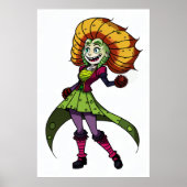 若い花娘 | AI Art ポスター (正面)