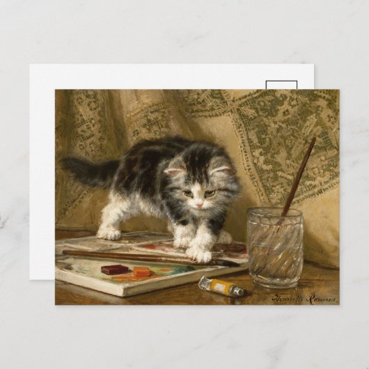 若い芸術家 | ヘンリェッテロナーナイフ ポストカード (正面/裏面)