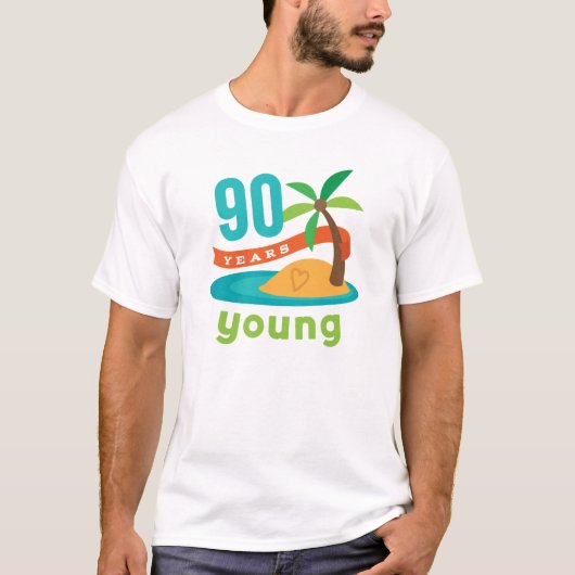 若い誕生日プレゼント90年の Tシャツ (正面)