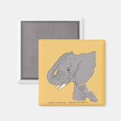 若い象 マグネット (正面/裏面)