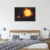 若い赤色矮星 キャンバスプリント (インサイチュ (寝室))