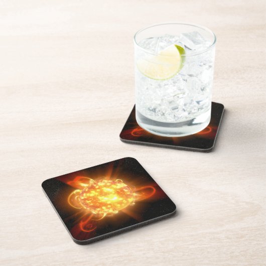 若い赤色矮星 コースター (右側)