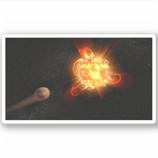 若い赤色矮星 シール (正面)