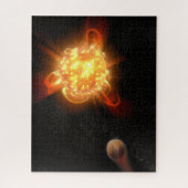 若い赤色矮星 ジグソーパズル (縦)