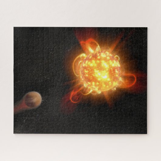 若い赤色矮星 ジグソーパズル (横)