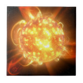 若い赤色矮星 タイル (正面)