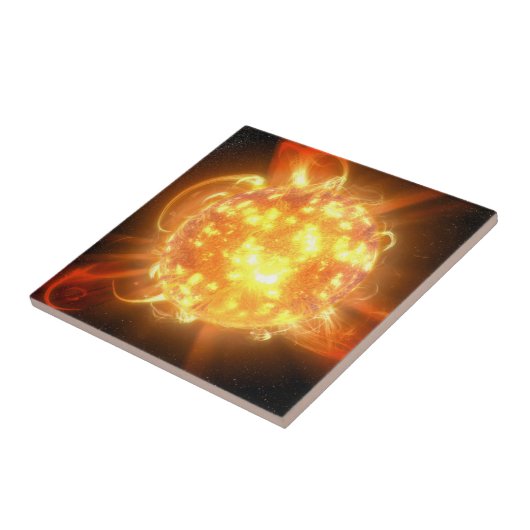 若い赤色矮星 タイル (側面)