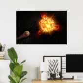 若い赤色矮星 ポスター (ホームオフィス)