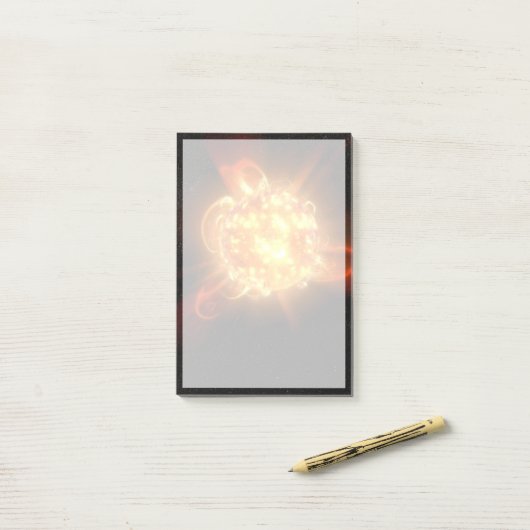 若い赤色矮星 ポストイット (デスク上)