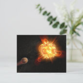 若い赤色矮星 ポストカード (スタンド正面)