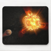 若い赤色矮星 マウスパッド (正面)