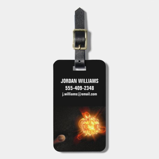 若い赤色矮星 ラゲッジタグ (正面縦)