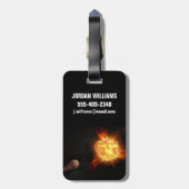 若い赤色矮星 ラゲッジタグ (裏面縦)