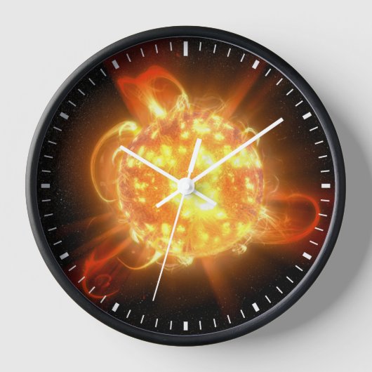 若い赤色矮星 壁時計 (正面)