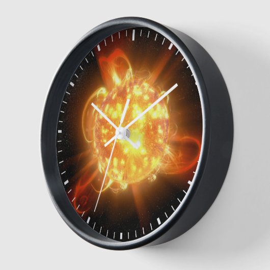 若い赤色矮星 壁時計 (傾斜)