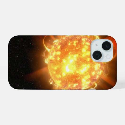 若い赤色矮星 iPhone 15ケース (裏面横)