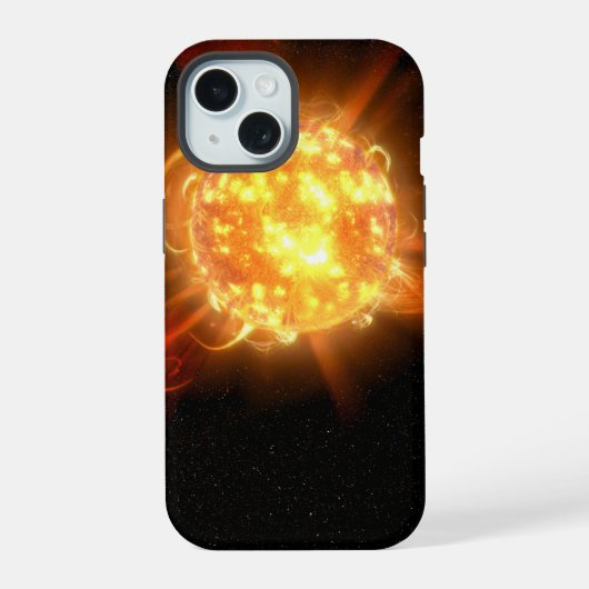 若い赤色矮星 iPhone 15ケース (裏面)