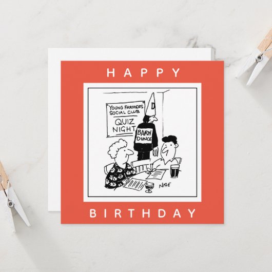 若い農家がクイズのナイトアニメを持っている カード (正面/裏面インサイチュ)