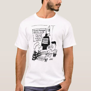 若い農家のクイズの夜 Tシャツ