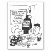 若い農家ナイトダンスマンガ。 シール (正面)