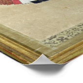 若い遊女のポートレート ポスター (角)