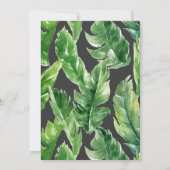 若い野生および3つの誕生日の招待状のジャングル 招待状 (裏面)