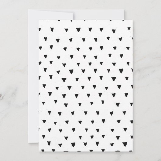 若い野生および3匹の誕生日のサファリ動物 招待状 (裏面)