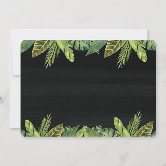 若い野生および3女の子の誕生日の招待の金ゴールド 招待状 (裏面)