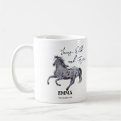 若い野生と自由なギャロピンアパルーサカスタム コーヒーマグカップ (左)