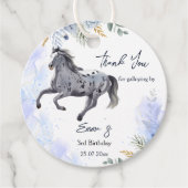 若い野生と自由なギャロピンアパルーサ誕生日 フェイバータグ (正面)