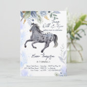 若い野生と自由なギャロピンアパルーサ誕生日 招待状 (スタンド正面)