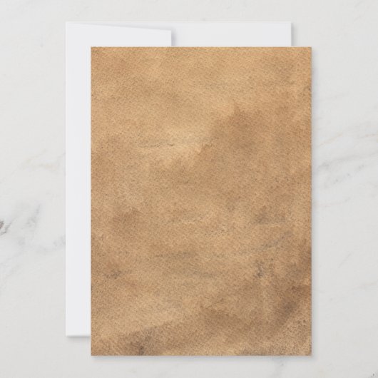 若い野生と3つのサファリ動物の第3誕生日 招待状 (裏面)