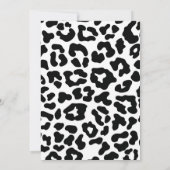 若い野生動物と3つのサファリ動物の3番目の誕生日 招待状 (裏面)