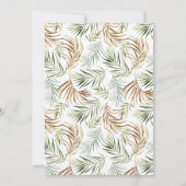 若い野生動物と3匹のサファリジャングル動物のパーティー 招待状 (裏面)