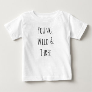 若い野生及び3ベストセラーの粋なヒップスターはからかいます ベビーTシャツ
