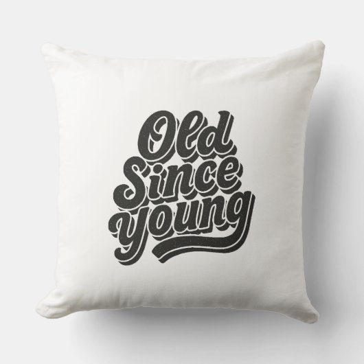 若い頃から古い クッション (正面)