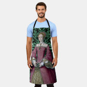 若い頃のプリンセス・エリザベス・チューダー 王妃 エプロン (着用した状態)