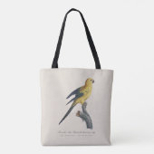 若い頃の Guaruba / サンバケツインコ トートバッグ (裏面)