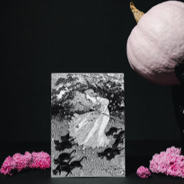 若い魔女と黒猫 ポストカード