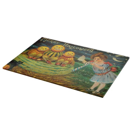 若い魔女の醸造:マジック祭壇のカボチャの男性 カッティングボード (角)