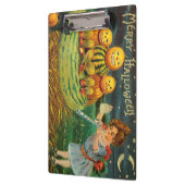 若い魔女の醸造：マジック祭壇のカボチャの男性 クリップボード (左)