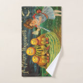 若い魔女の醸造：マジック祭壇のカボチャの男性 ハンドタオル (ハンドタオル)