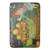 若い魔女の醸造:マジック祭壇のカボチャの男性 バスマット (正面縦)