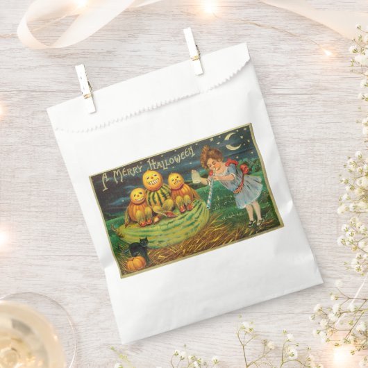 若い魔女の醸造：マジック祭壇のカボチャの男性 フェイバーバッグ (クリップ留めされた状態)