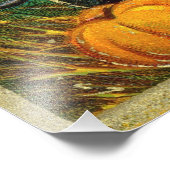 若い魔女の醸造:マジック祭壇のカボチャの男性 フォトプリント (角)