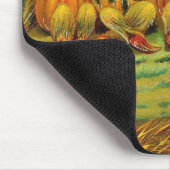 若い魔女の醸造：マジック祭壇のカボチャの男性 マウスパッド (コーナー)